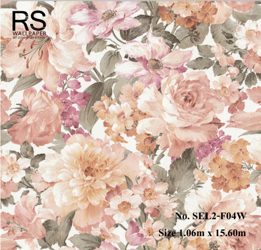 วอลเปเปอร์ลายดอกไม้ SEL2-F04W