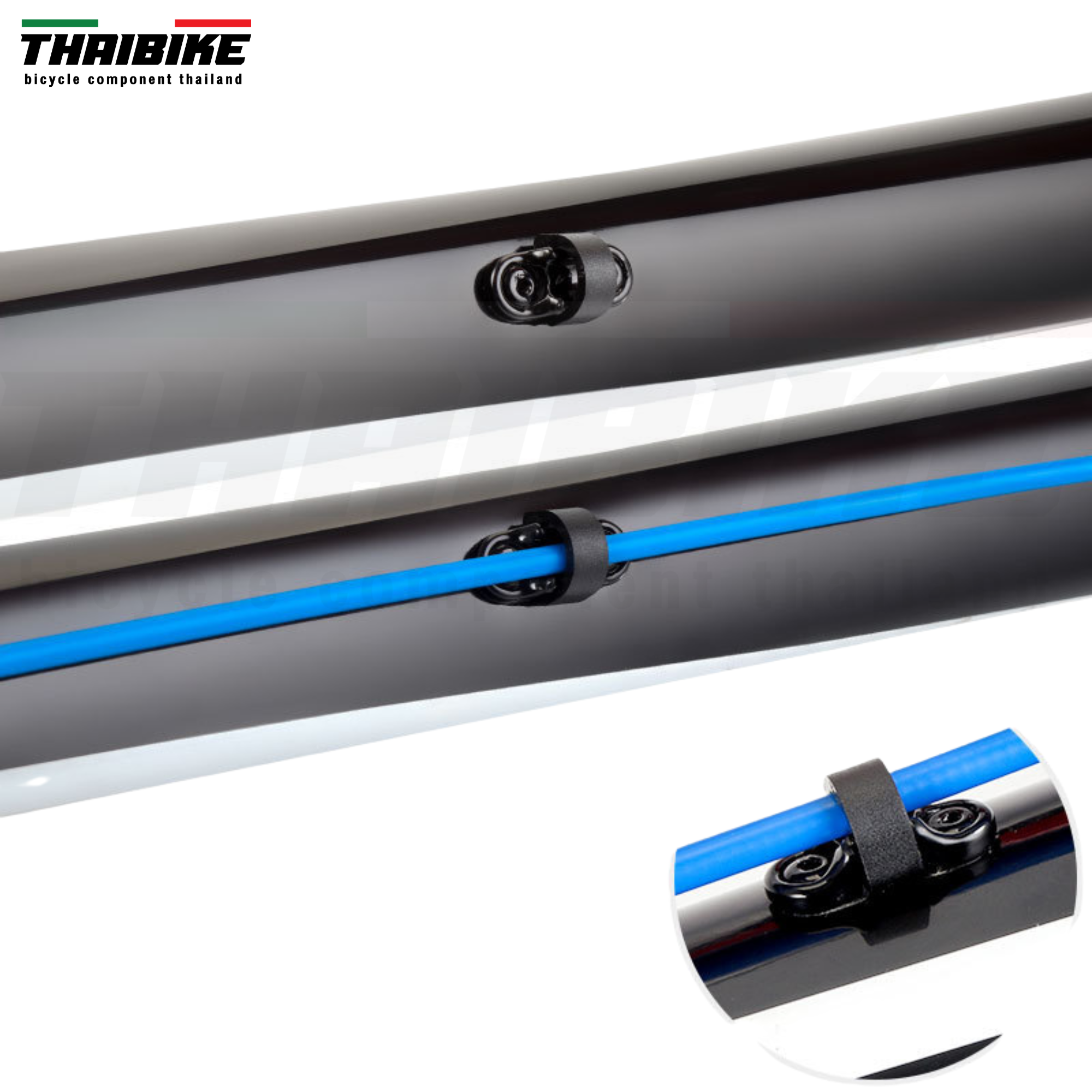 THAIBIKE คลิ๊บล๊อคสายนอกจักรยาน สายเบรค สายเกียร์ แบบพลาสติก C CLIP