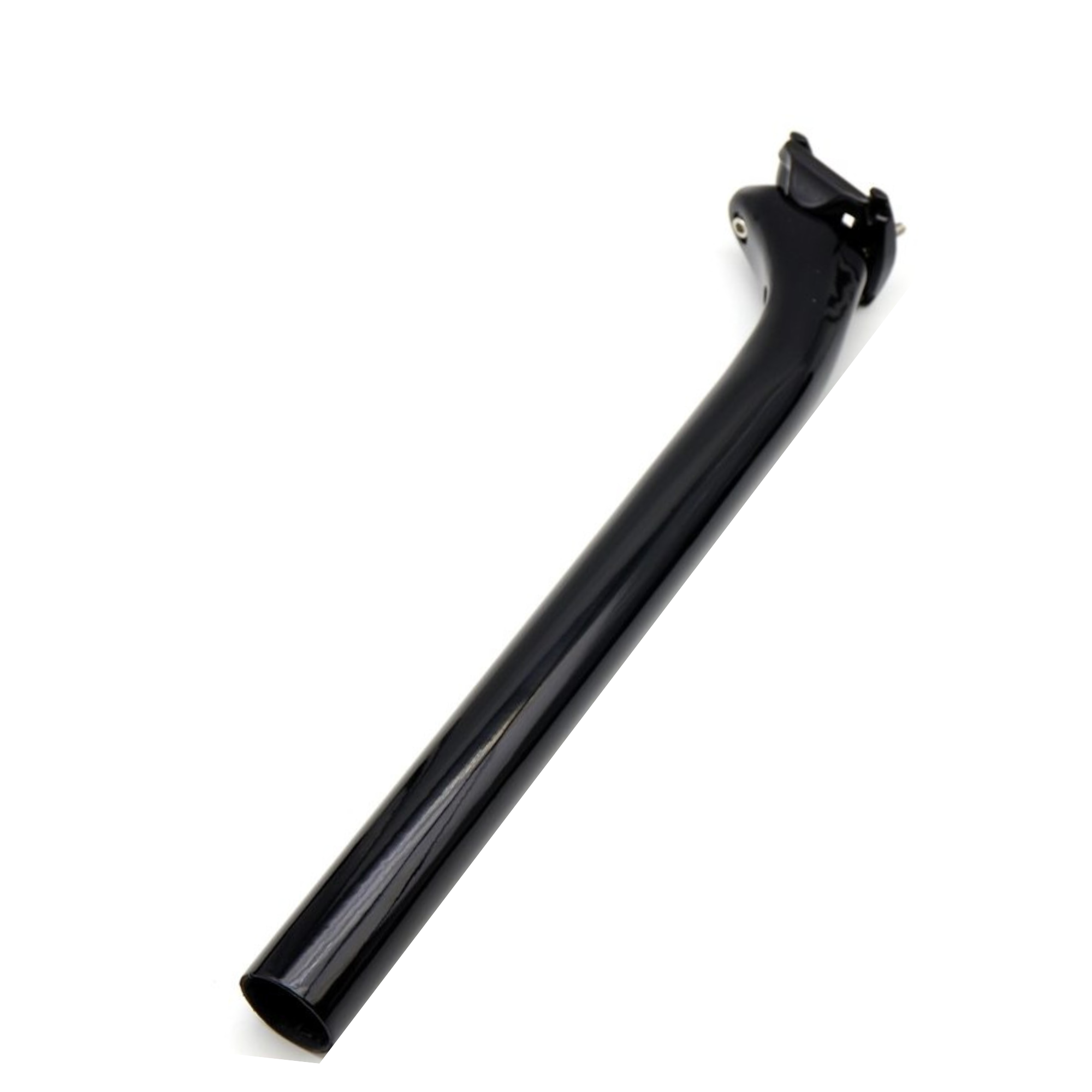 หลักอานจักรยานคาร์บอนแท้ แบบเยื้องหลัง ขนาด 27.2/31.6