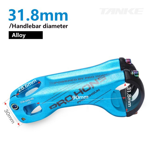 สเต็มจักรยานอลูมิเนียม HONSUN +-17 90MM 70MM PROHONSUN Ultralight