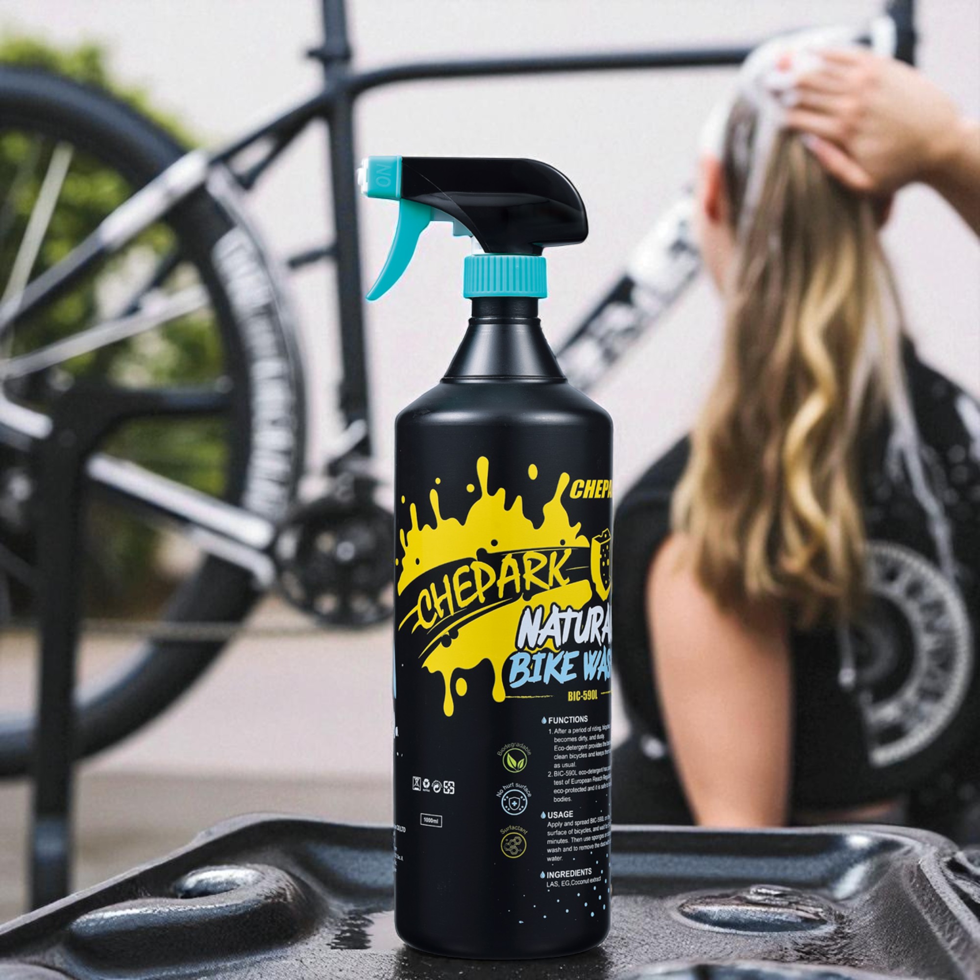 Chepark BIC-590/L Natural Bike Wash ผลิตภัณฑ์ล้างจักรยานที่เป็นมิตรต่อสิ่งแวดล้อม