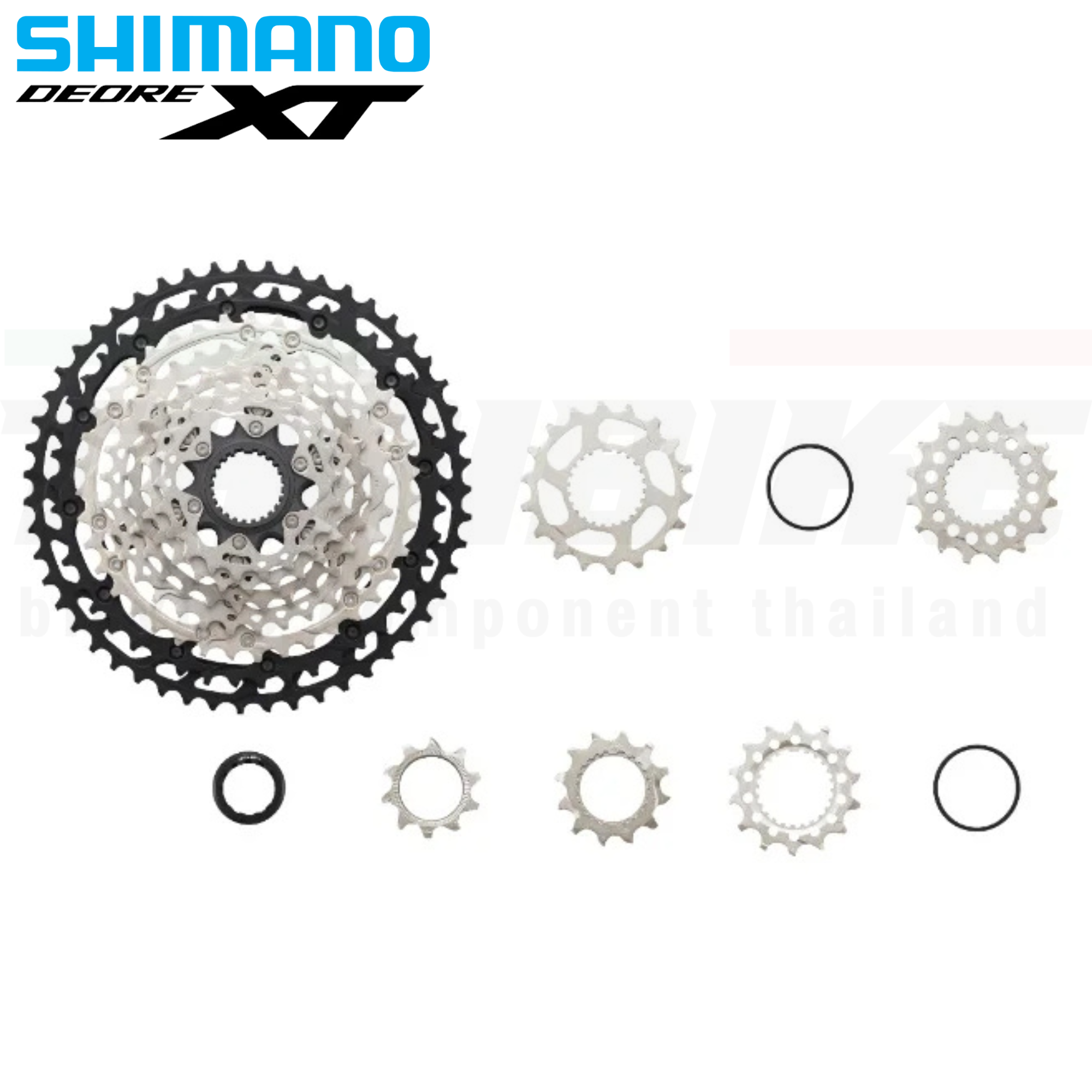 เฟืองจักรยานเสือภูเขา SHIMANO DEORE XT CS-M8100-12SPD MTB 10-45T, 10-51T Cassette Sprocket