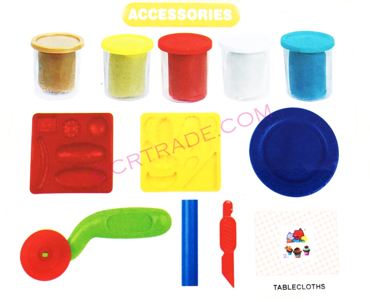 แป้งโดว์แซนวิช+อุปกรณ์กล่องใหญ่ 18x23 ซม.(1x3)