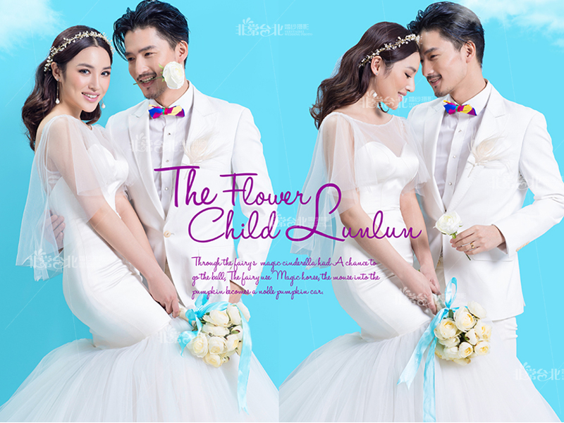 PW400- **พรีออเดอร์**ชุดคู่ถ่ายพรีเวดดิ้ง (prewedding dress) & ชุดแต่งงานแฟนซี (Fancy wedding dress)ชายหญิง "ธีมสีขาว"