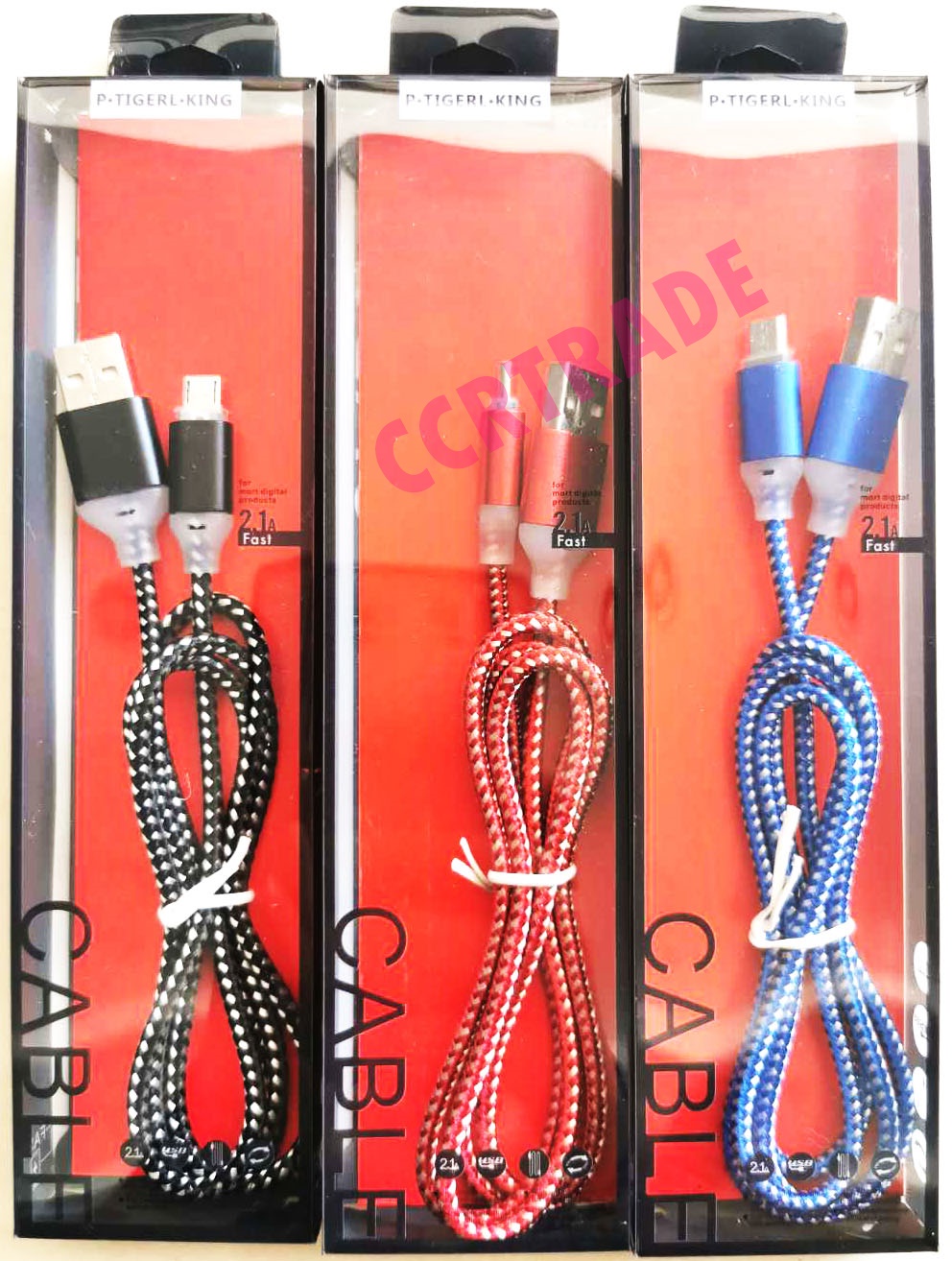 สายชาร์ทซัมซุง 1 ม. มีไฟกล่องใส 21 ซม.