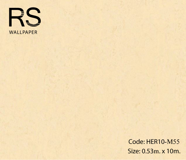 วอลเปเปอร์ลายปูนเปลือยสีครีมอ่อน HER10-M55