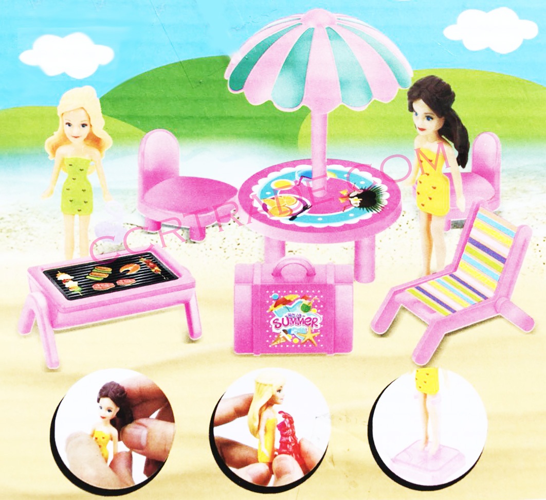 บาร์บี้แต่งตัวปาร์ตี้ชายหาดกล่อง 27.5 ซม.(1x3)