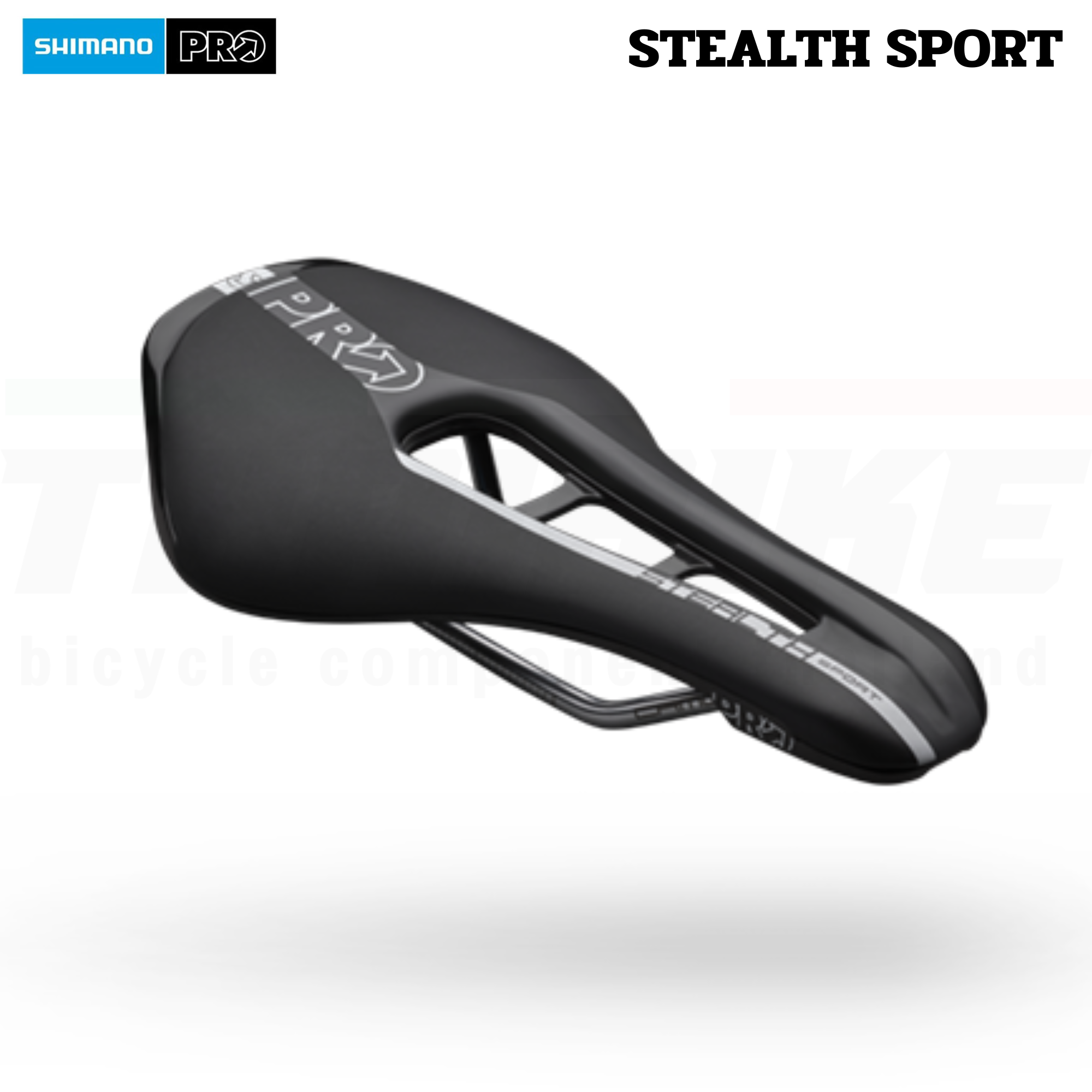 อานนั่งเบาะจักรยานเสือหมอบ PRO STEALTH SPORT สีดำ ขนาด 142MM/152MM