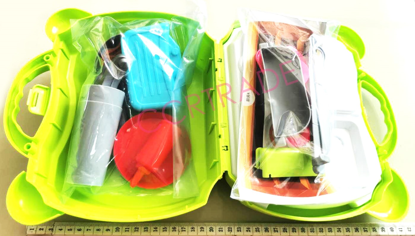 เซ็ทครัวทำอาหาร+เตากระเป๋าหิ้ว 21x23 ซม.(1x3)