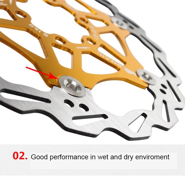 ใบดิสเบรคจักรยาน SNAIL ดิสแต่ง 160/180 จานดิส