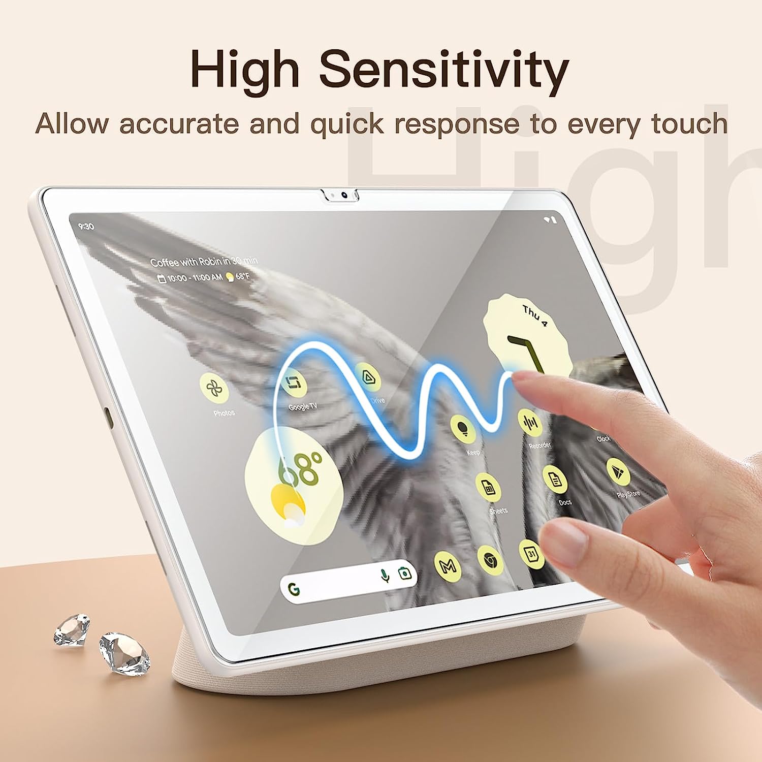 JETech Screen Protector for Google Pixel Tablet (11-Inch, 2023 Model)