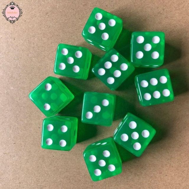 ลูกเต๋าใส ขนาด 1.6 mm ลูกเต๋าอะคลิลิก พร้อมส่งจากไทย🚴ส่งไว แพคดี❤️