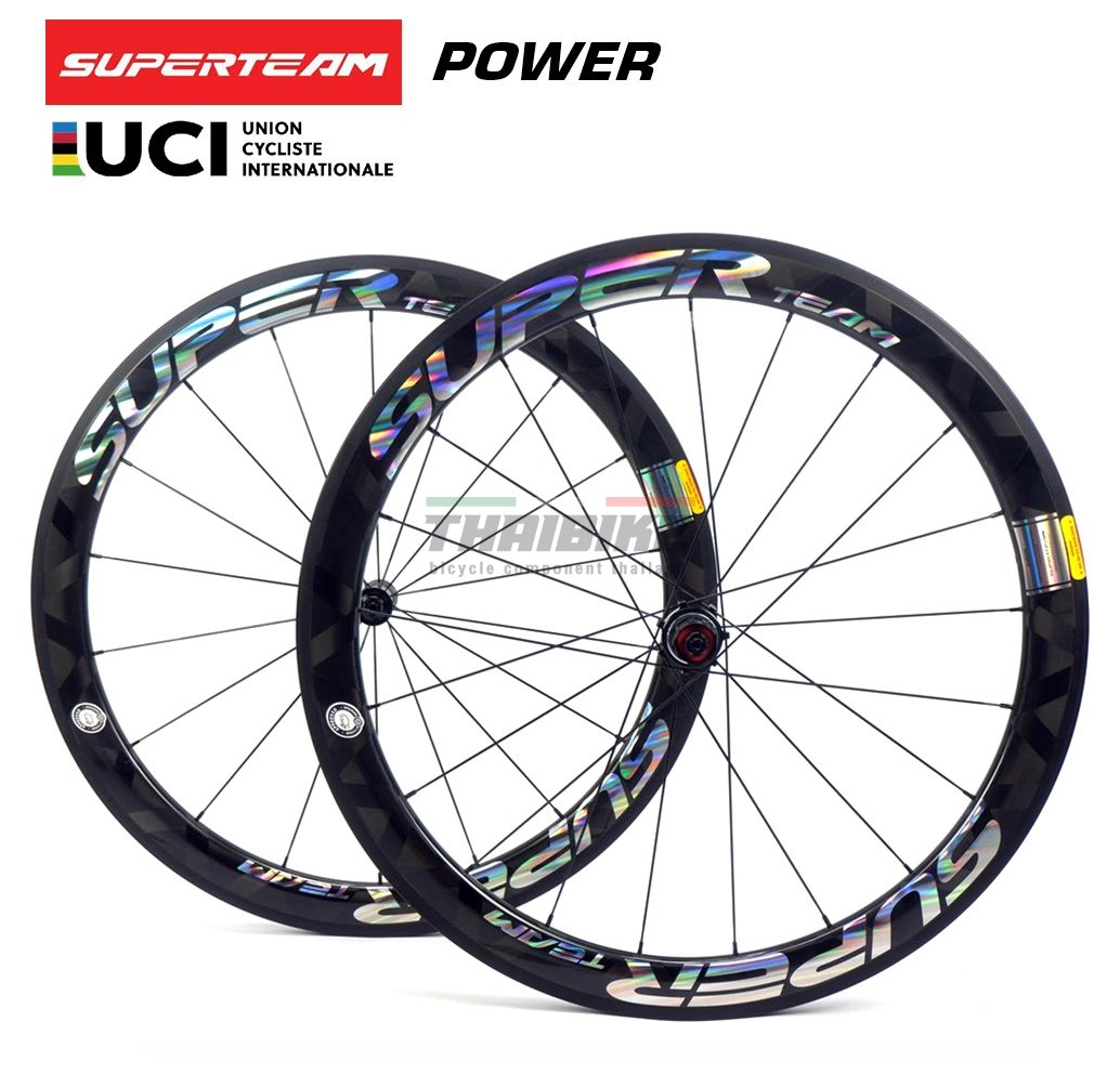 ล้อจักรยานเสือหมอบคาร์บอน SUPERTEAM POWER 700C ประกัน 2 ปีครึ่ง
