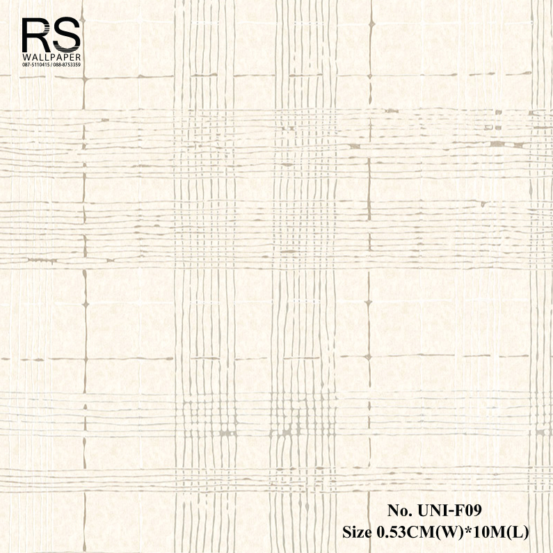 วอลเปเปอร์ติดผนัง สไตล์โมเดิร์น สีครีม No.UNI-F09