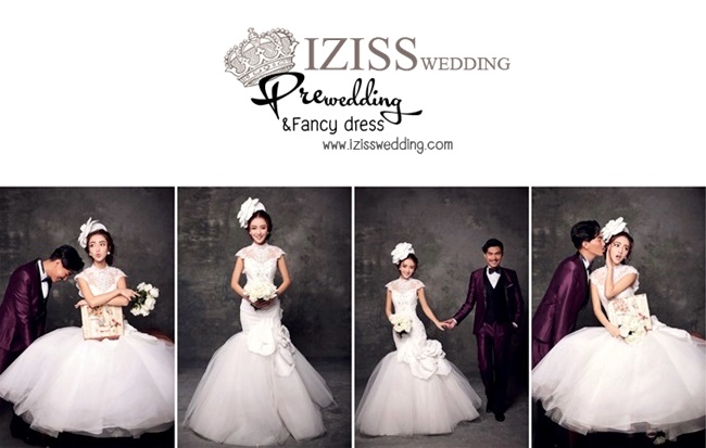 PW226 - Pre order ชุดคู่ถ่ายพรีเวดดิ้ง (prewedding dress) & ชุดแต่งงานแฟนซี (Fancy wedding dress)ชายหญิง "ธีมสีขาว-ม่วง"