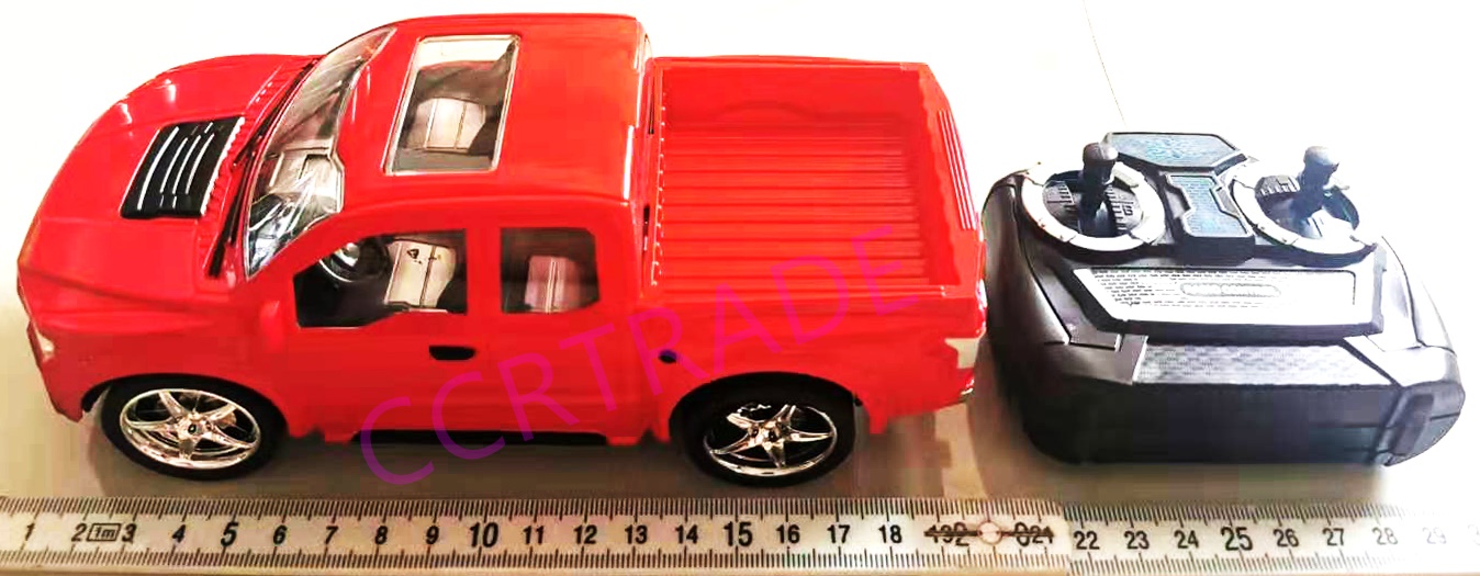 รถกะบะสีสดบังคับไร้สาย มีไฟหน้า+รีโมทกล่อง 12.5x27 ซม.(1x3)