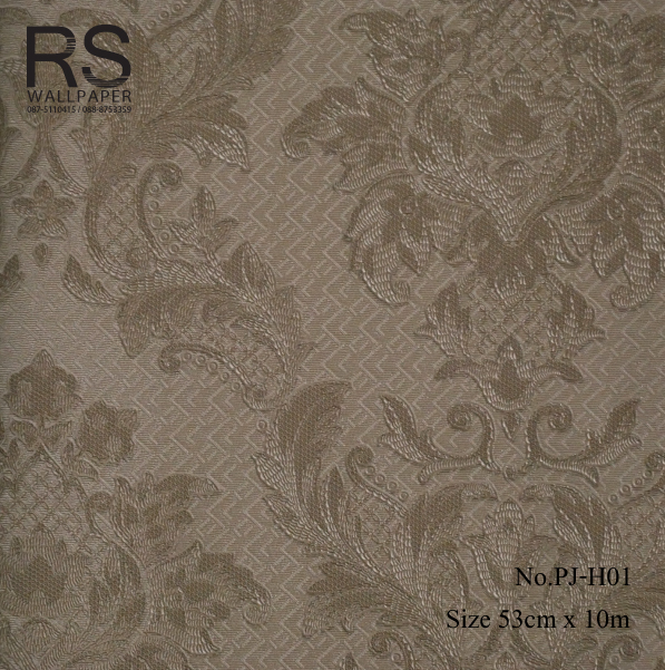 วอลเปเปอร์ ลายหลุยส์สีน้ำตาล No.PJ-H01