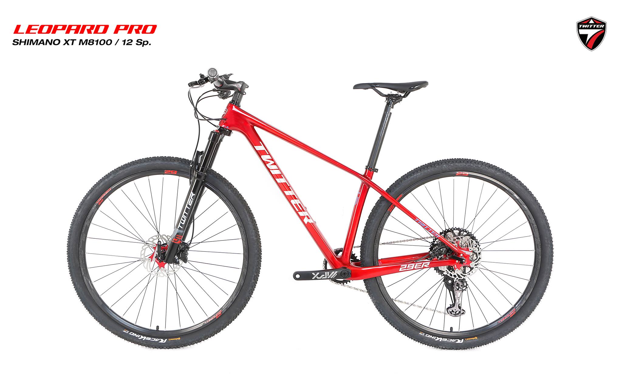 จักรยานเสือภูเขา TWITTER LEOPARD PRO XT 29er 12speed เฟรมคาร์บอน T800 โช๊คลม ดุมแบร์ริ่ง