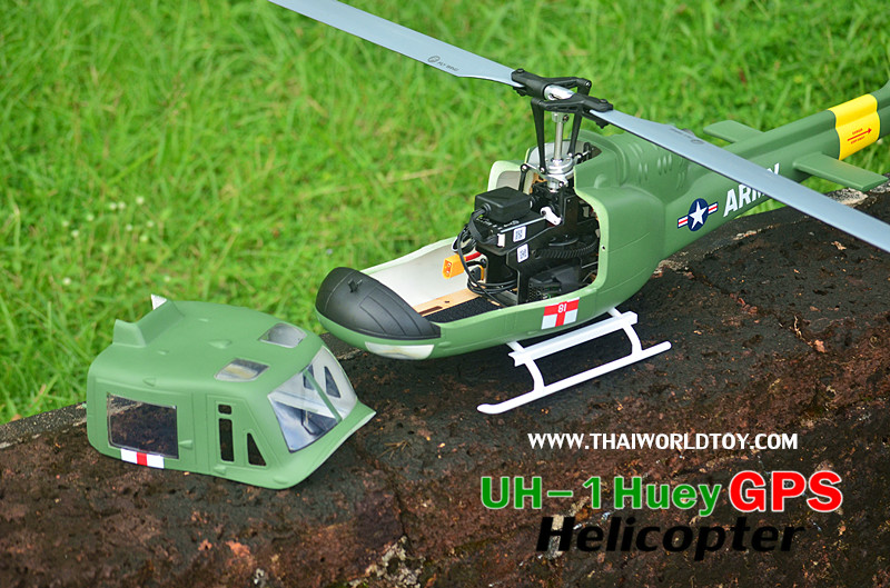 ๊็UH-1 Huey GPS Helicopter 450 FLywing+H1