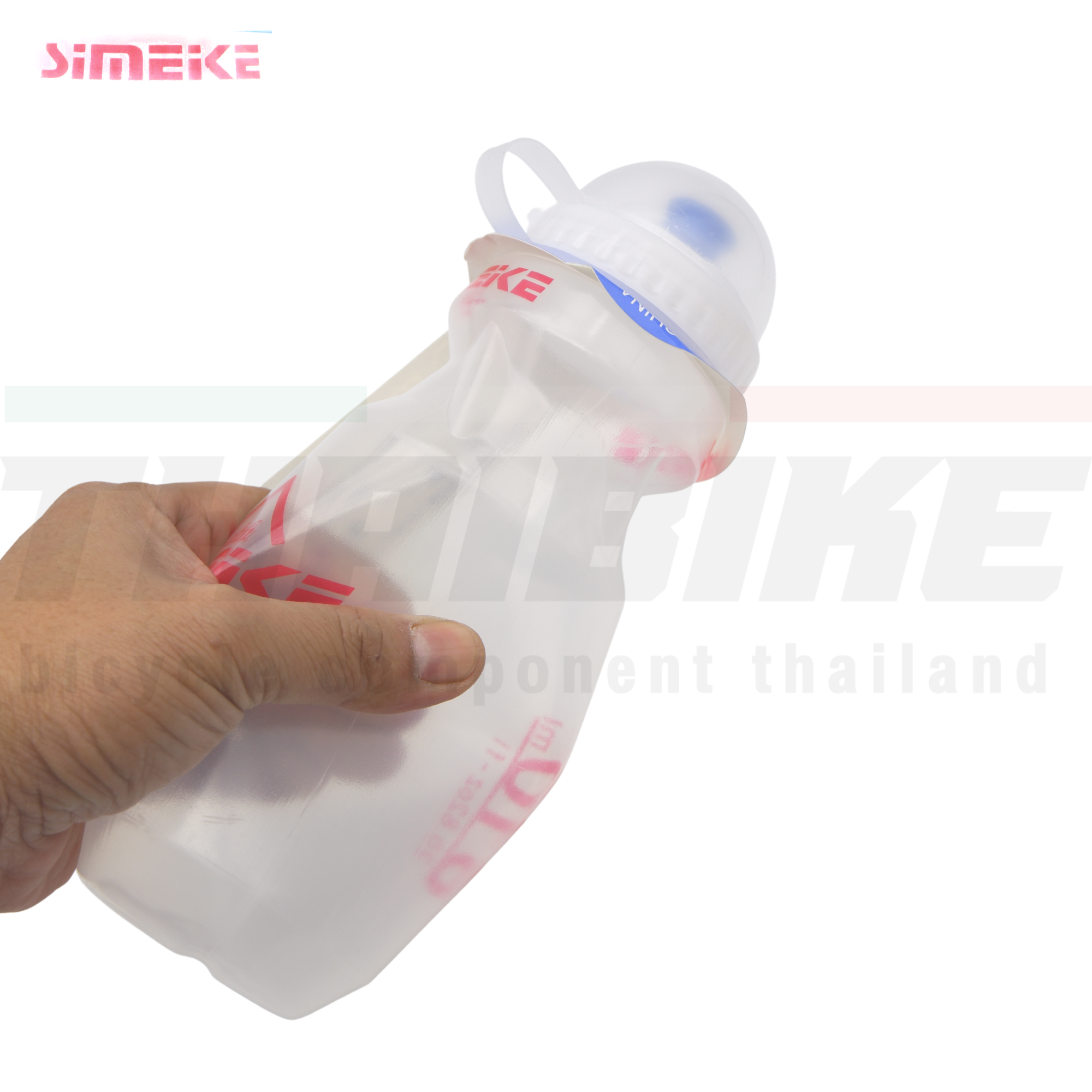 ขวดน้ำจักรยานแบบใส ขวดน้ำดื่มออกกำลังกาย SIMEKE แบบใส 610ml