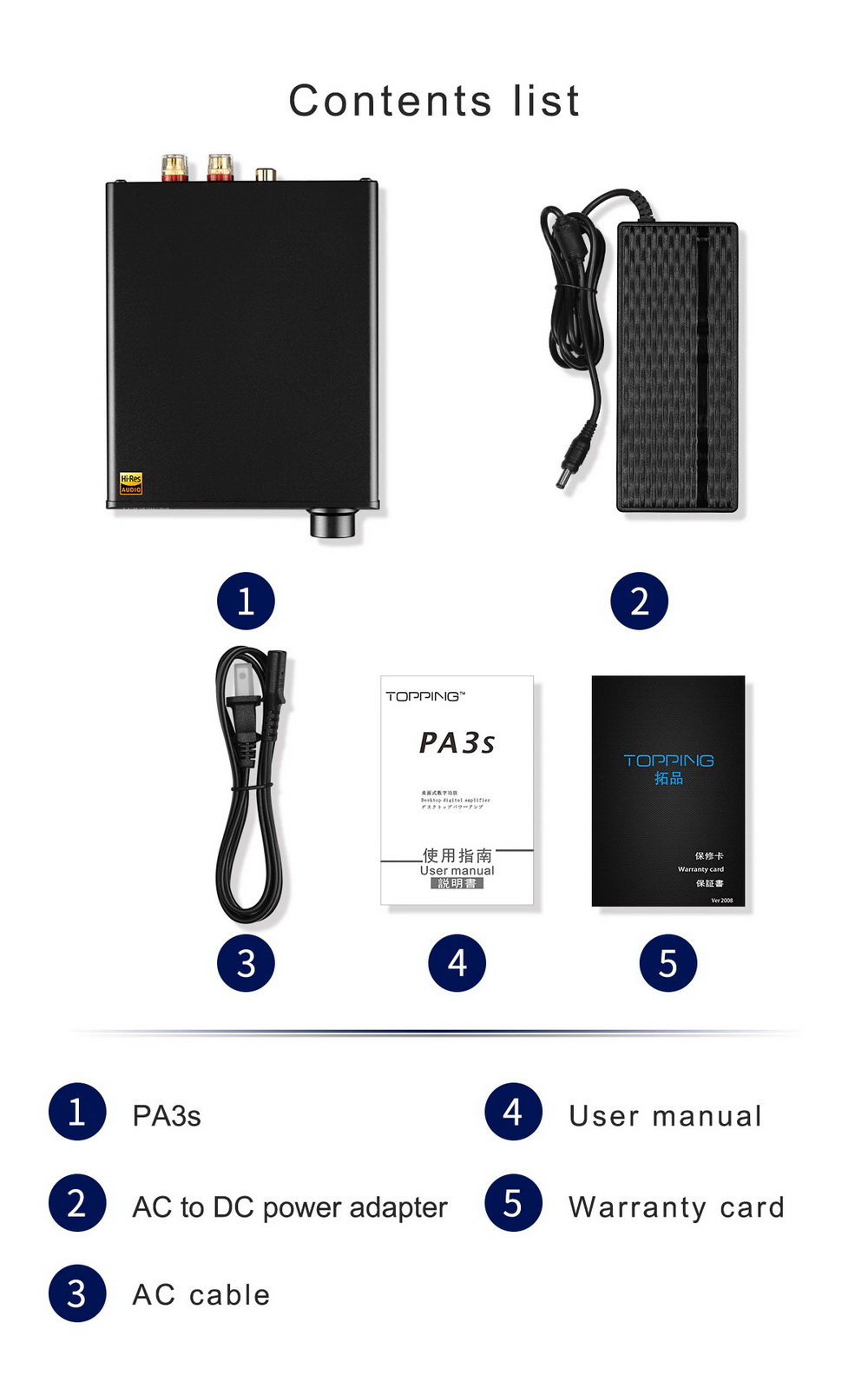 ขาย Topping PA3S Amplifier แอมป์ตั้งโต๊ะ Merus Class D ประกันศูนย์ไทย