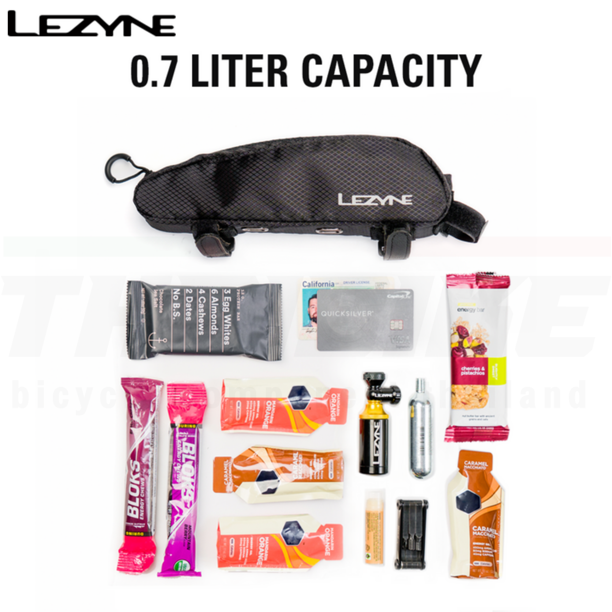 กระเป๋าบนเฟรมจักรยาน LEZYNE AERO ENERGY CADDY 0.7L