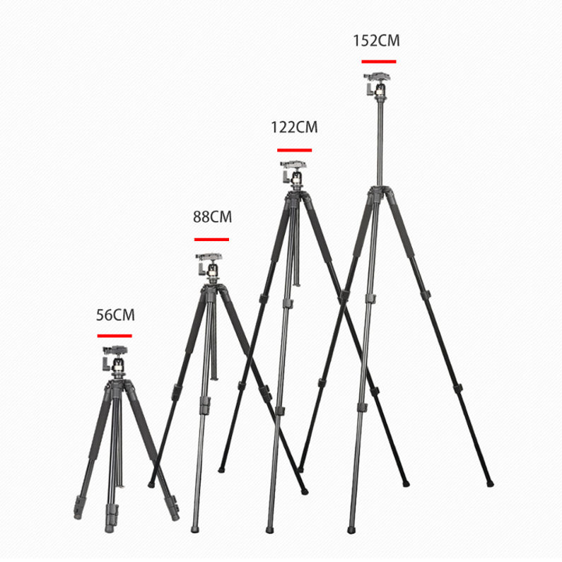 QZSD Tripod รุ่น Q-308 Q308 ขาตั้งกล้อง พร้อมหัวบอล หนักเพียง 1.3 กิโลกรัม รับน้ำหนักได้ถึง 5 กิโลกรัม