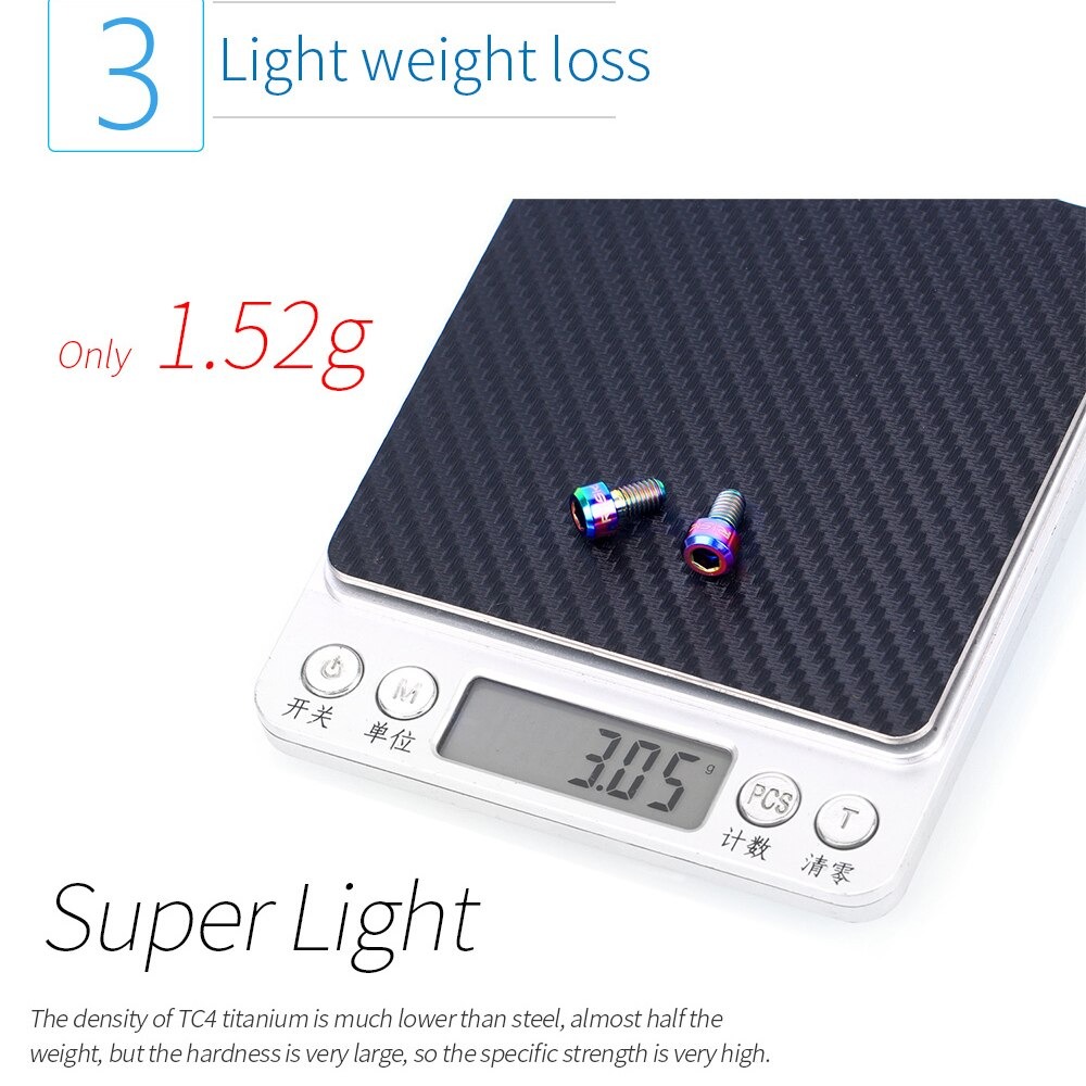 น็อตไทเทเนี่ยม RISK M5*9MM ติดตีนผีจักรยาน