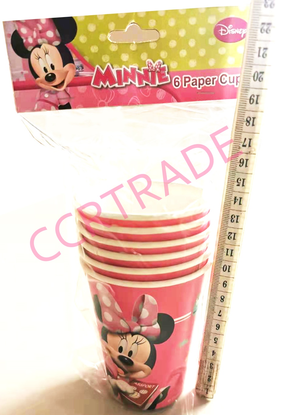 แก้วกระดาษ 6 ชิ้นถุง มินนี่เม้าส์ 8x13.5 ซม.(ลิขสิทธิ์แท้)