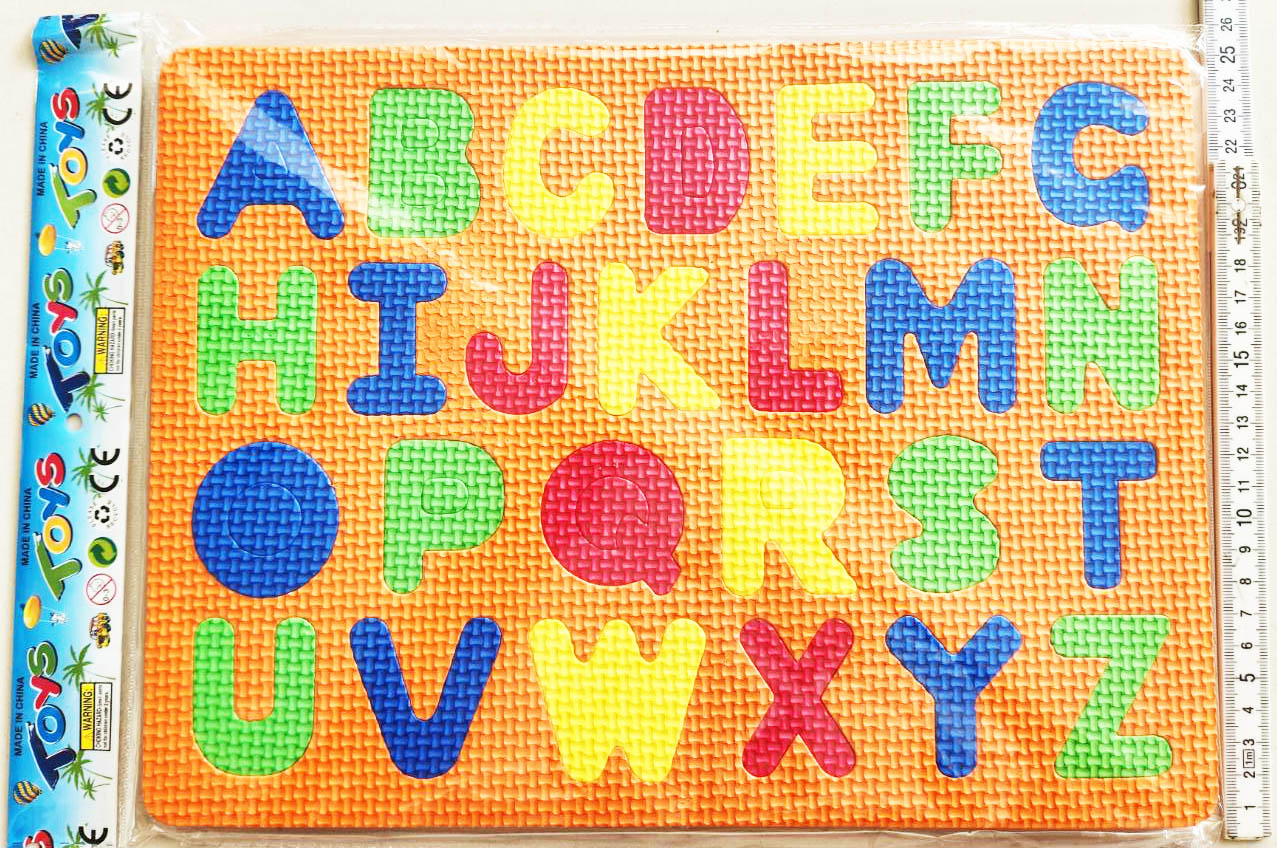 แผ่นโฟมเรียนรู้ ABC 24.5x33 ซม.
