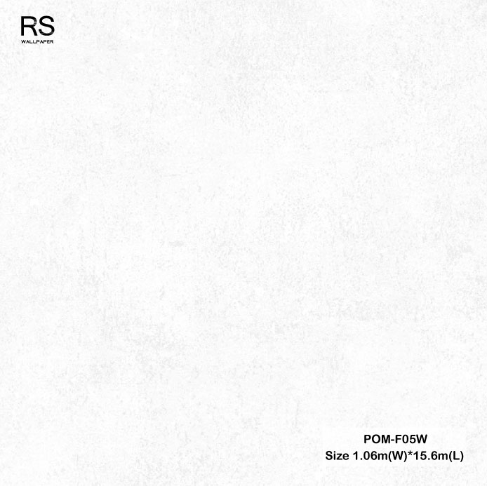 วอลเปเปอร์ลายปูนเปลือย สีขาว-เทาอ่อน POM-F05W