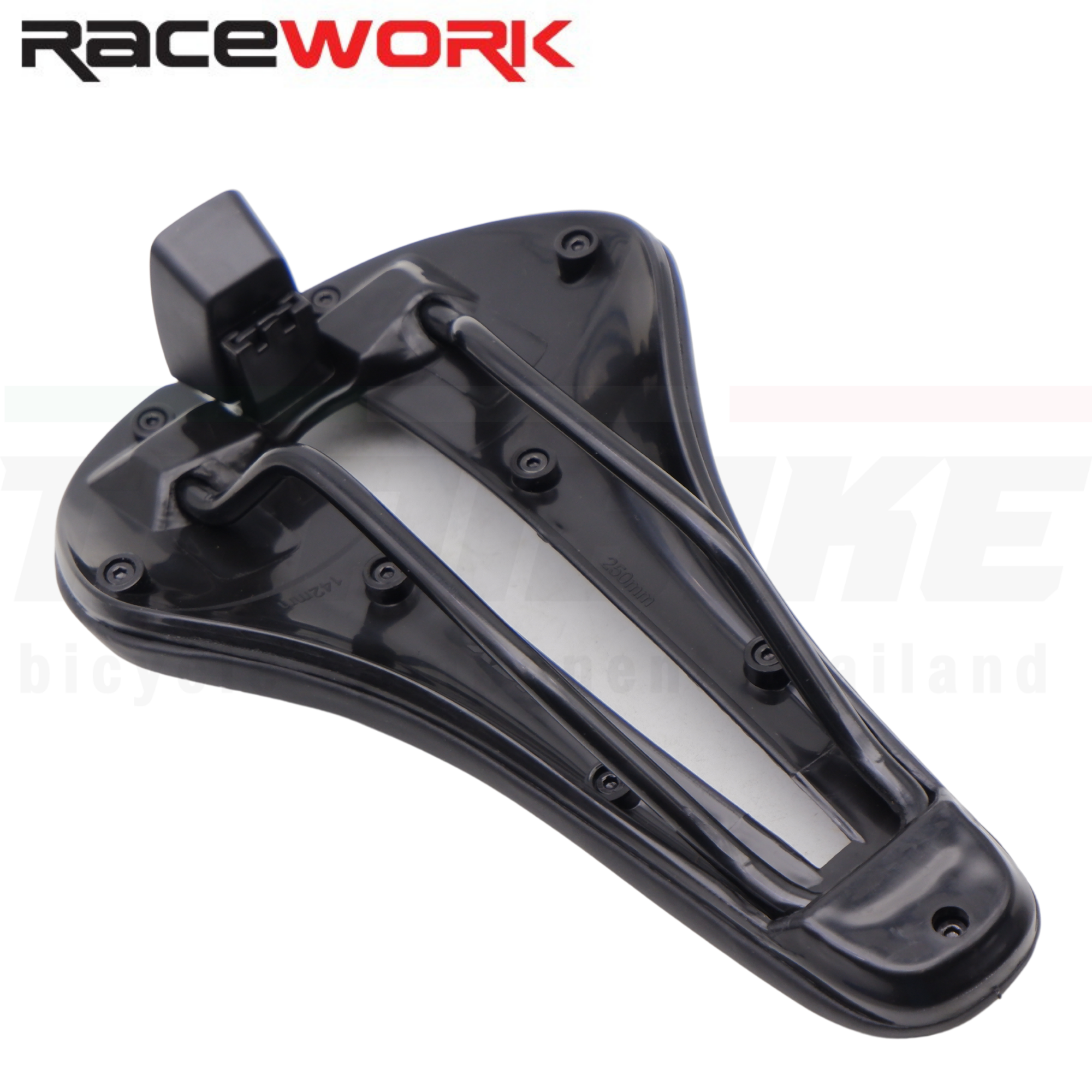 อานจักรยานเสือหมอบ เสือภเขา RACEWORK Pro4 MTB มีไฟท้ายในตัว