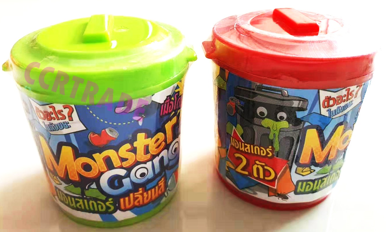 มอนสเตอร์ 2 ชิ้นเปลี่ยนสีกระปุก 6x7 ซม.