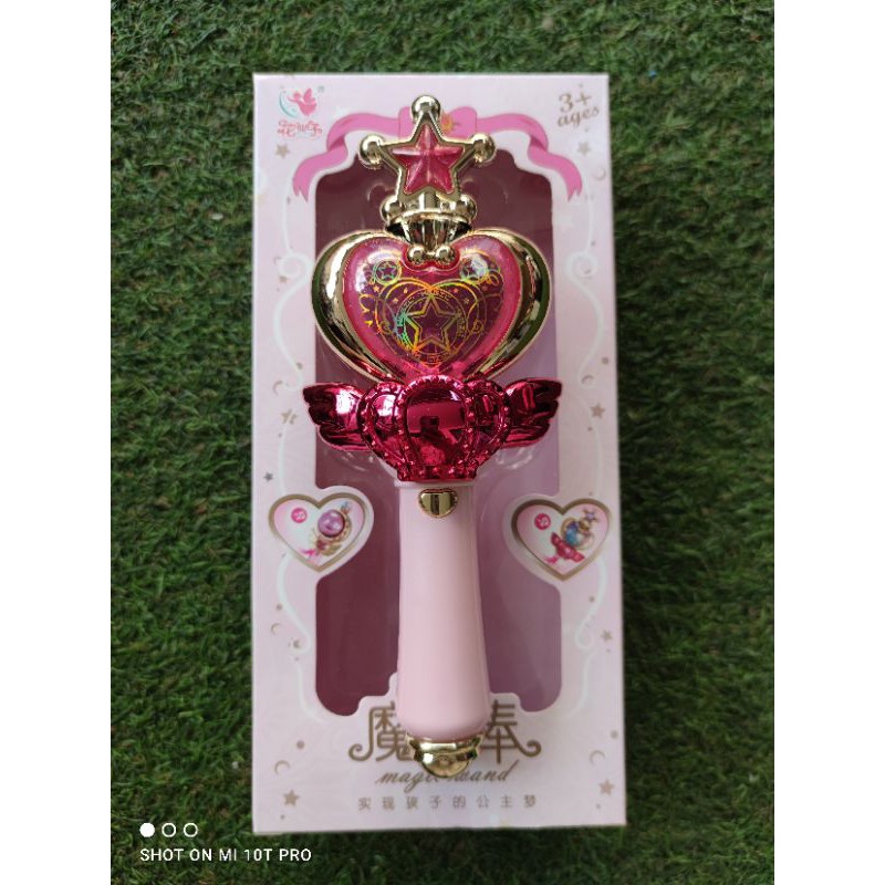 คฑาเซเลอร์มูน🎵 มีเสียง มีไฟ🔥 คฑาเจ้าหญิง 🎠 แถมถ่านฟรี🎠ส่งไวมากค่า ส่งจากไทย