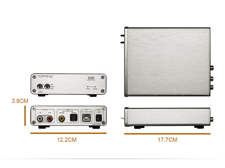 ขาย Topping D30 DAC ตั้งโต๊ะชุดใหญ่ชิป Cirrus CS4398 รองรับ DSD Hi-res