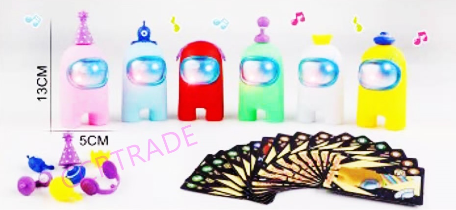 อะมองอัสกระป๋อง มีเสียง มีไฟ 7.5x16 ซม.(งานห้าง)(1x3)