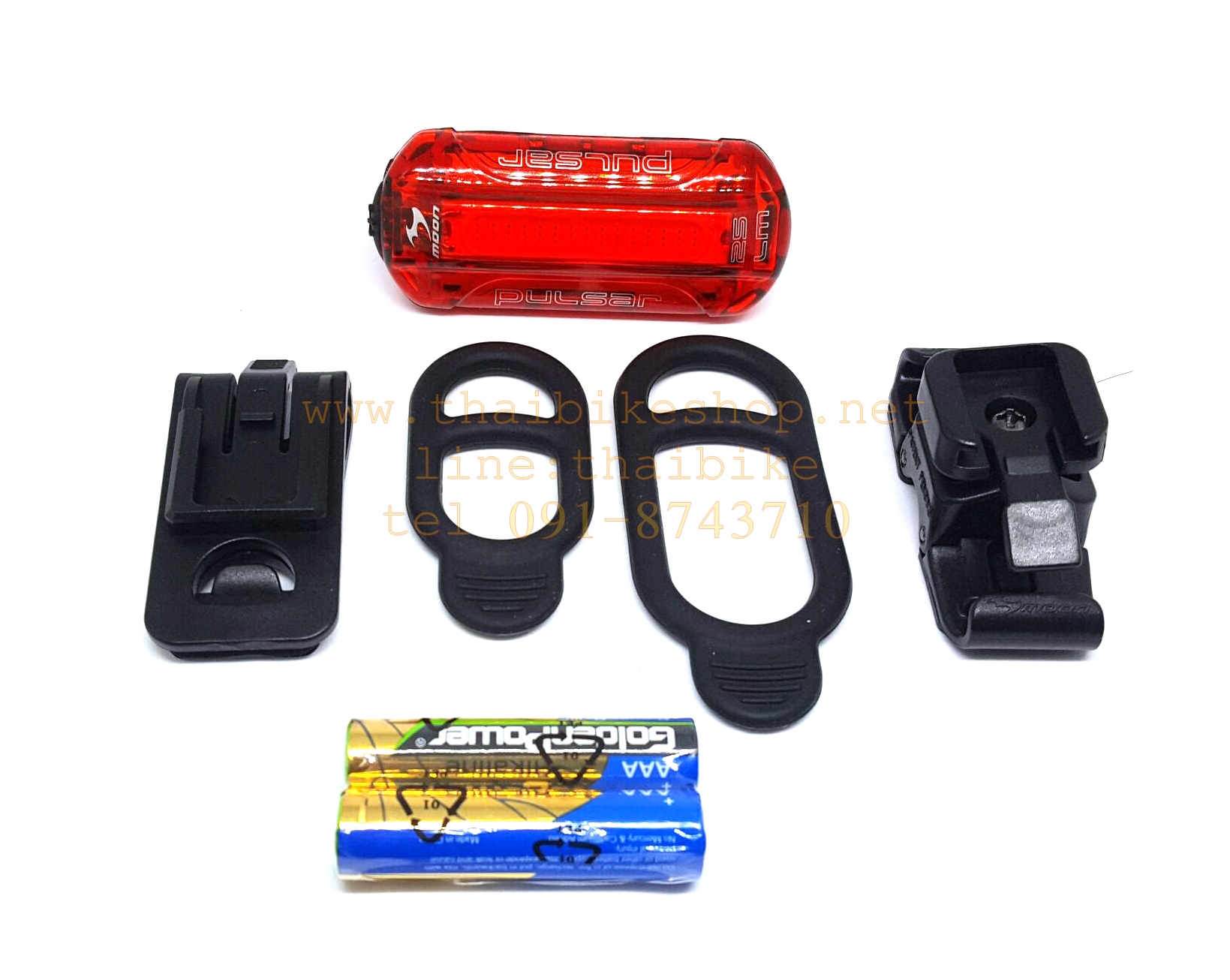 ไฟท้ายจักรยาน MOON PULSAR แบบใช้ถ่าน