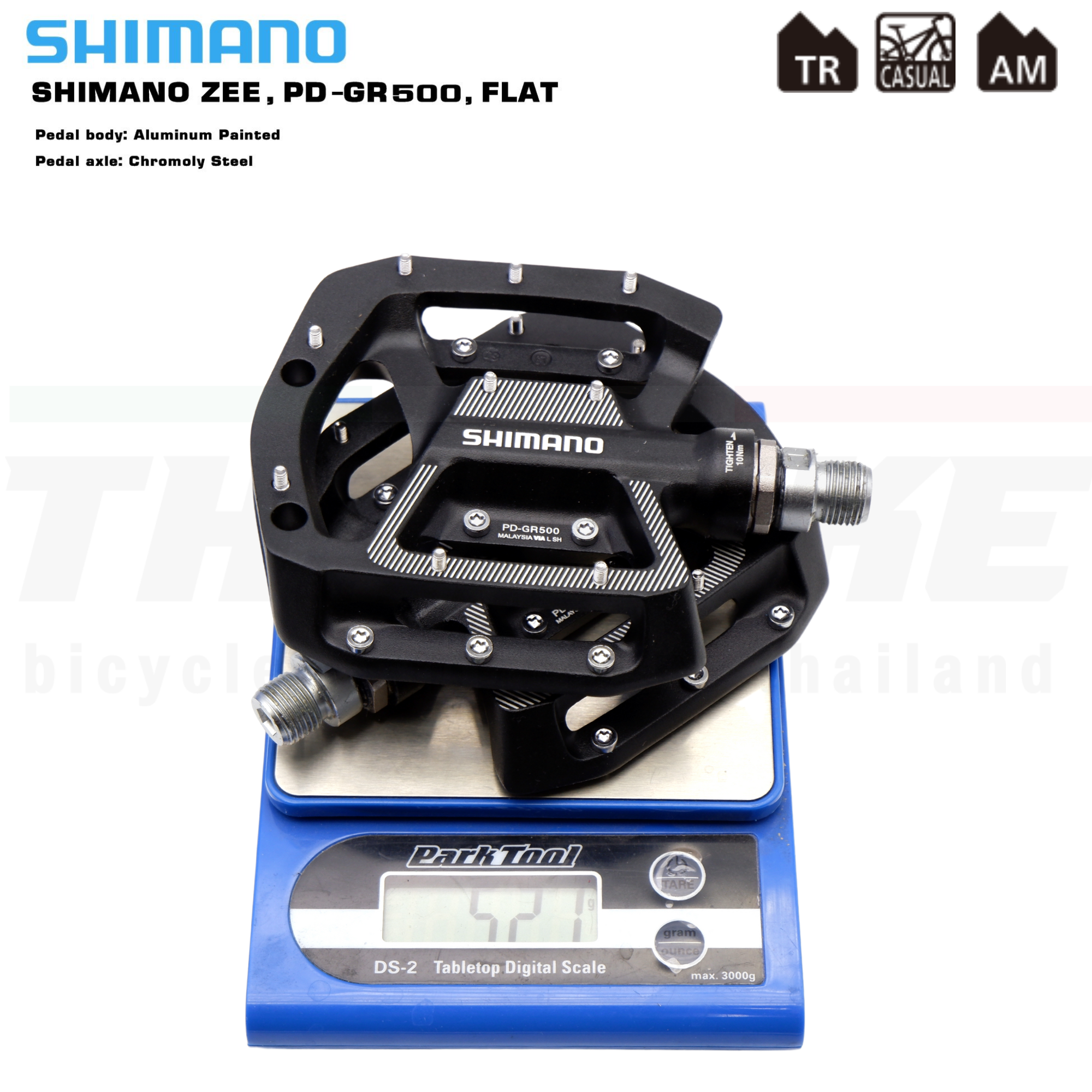 บันใดจักรยานชิมาโน่ SHIMANO ZEE PD-GR500 FLAT ประกันไทย