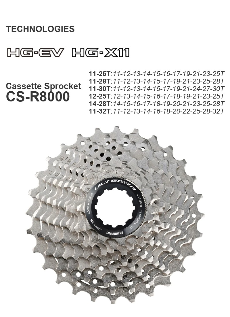 ชุดขับจักรยานเสือหมอบ SHIMANO ULTEGRA R8000 11-SPD ไม่รวมกะโหลก ศูนย์ไทย GROUPSET