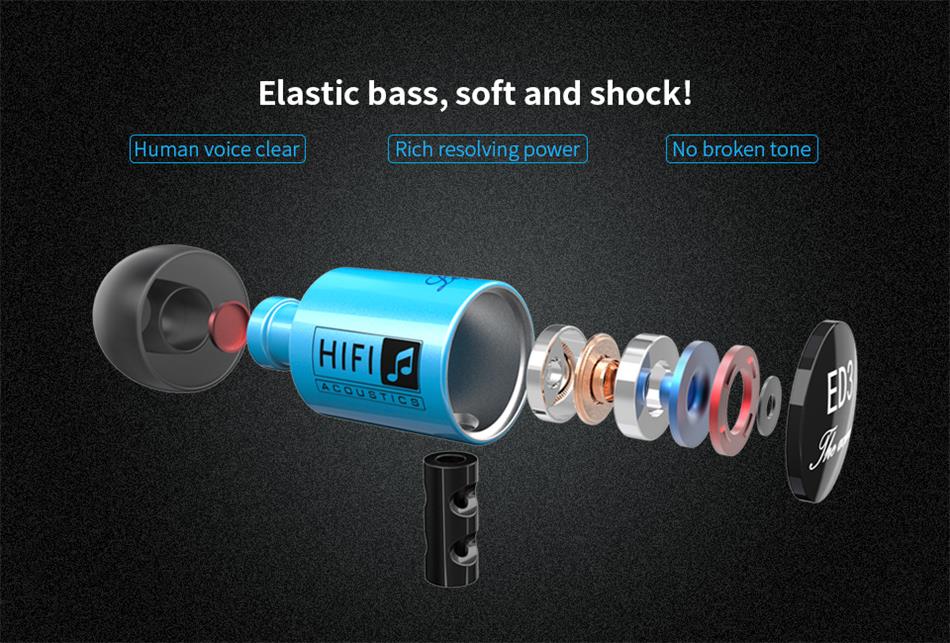 ขาย KZ ED3M (มีไมค์) หูฟังระดับ HIFI เสียงดี ซาวสเตจกว้าง สีสวยมาก มี 2 สี