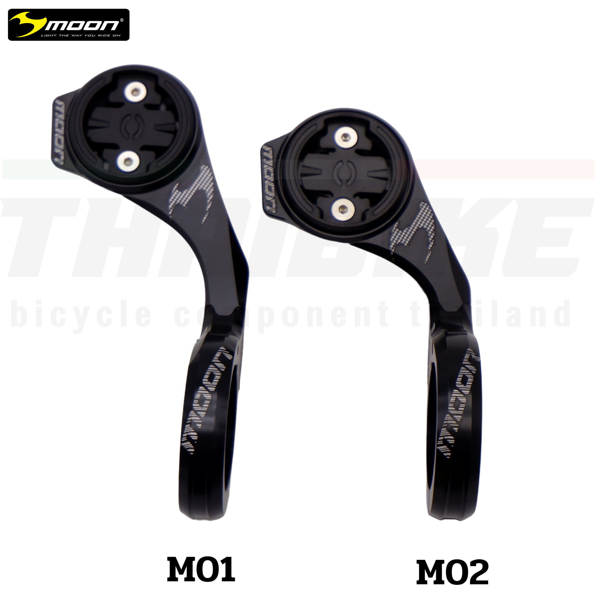 ขายึดไมล์จักรยาน MOON M-01 M-02 M-06 อินทริเกต Garmin WAHOO GARMIN พร้อมยึดไฟ