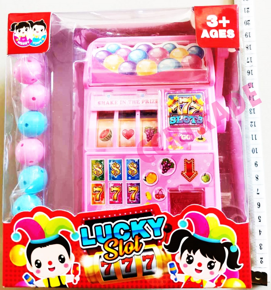 ตู้สล็อตมือโยก+บอลรางวัลกล่อง 13.5x15 ซม.(1x3)