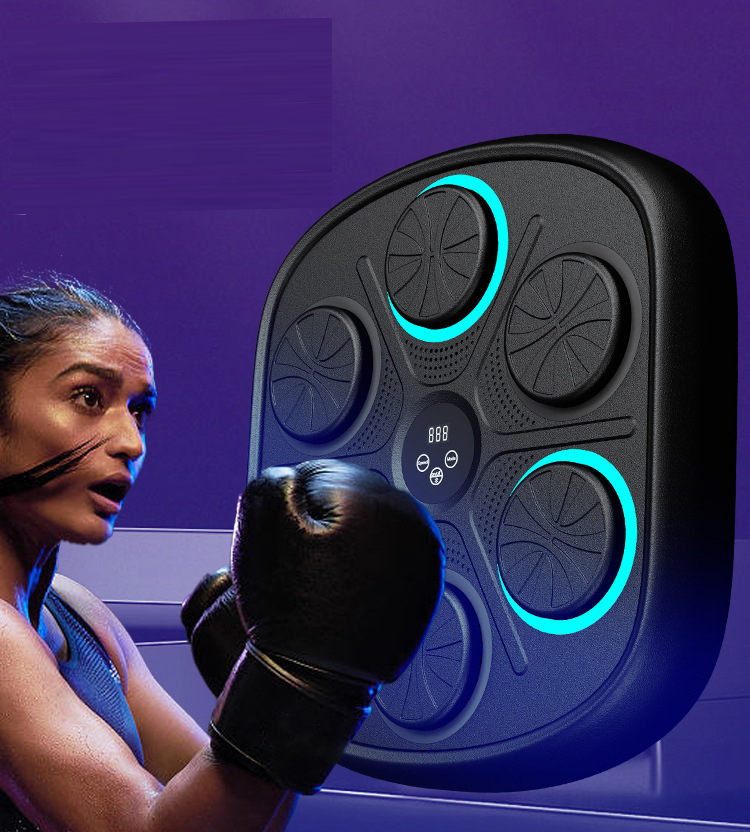 แท่นซ้อมมวย ติดผนัง มีโปรแกรมนับจำนวน พร้อมถุงมือ สสินค้าพร้อมส่งในไทย