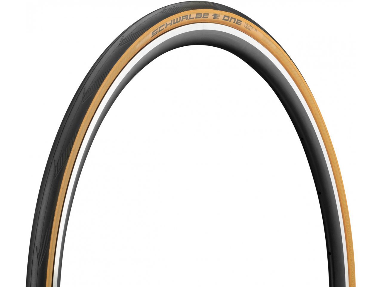 ยางนอกจักรยานเสือหมอบขอบพับ SCHWALBE ONE 700X25 ขอบแก้วสีคลาสสิค