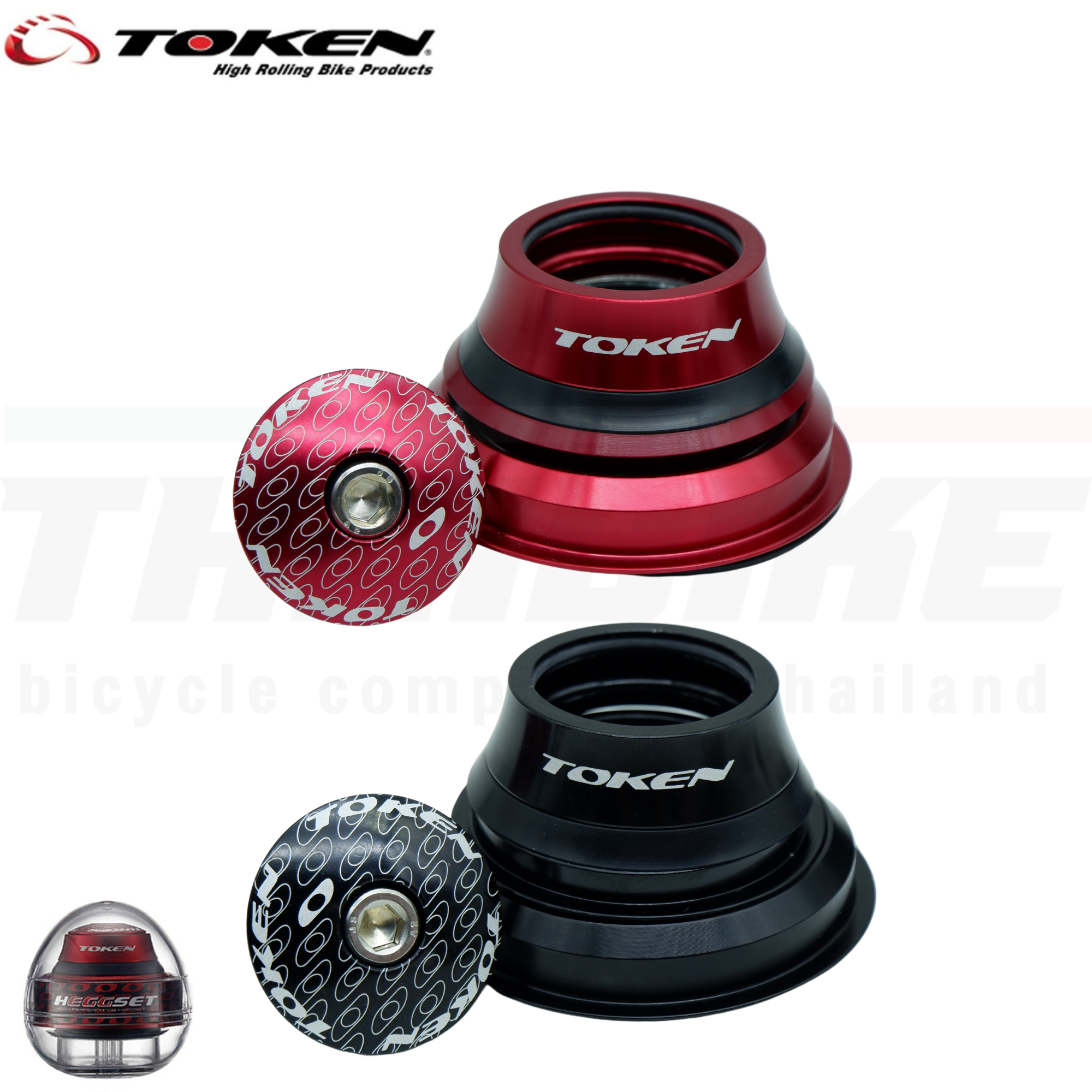 ถ้วยคอจักรยาน Token รุ่น TK070 Semi and Intergrated แบบ Tapered hEGGset