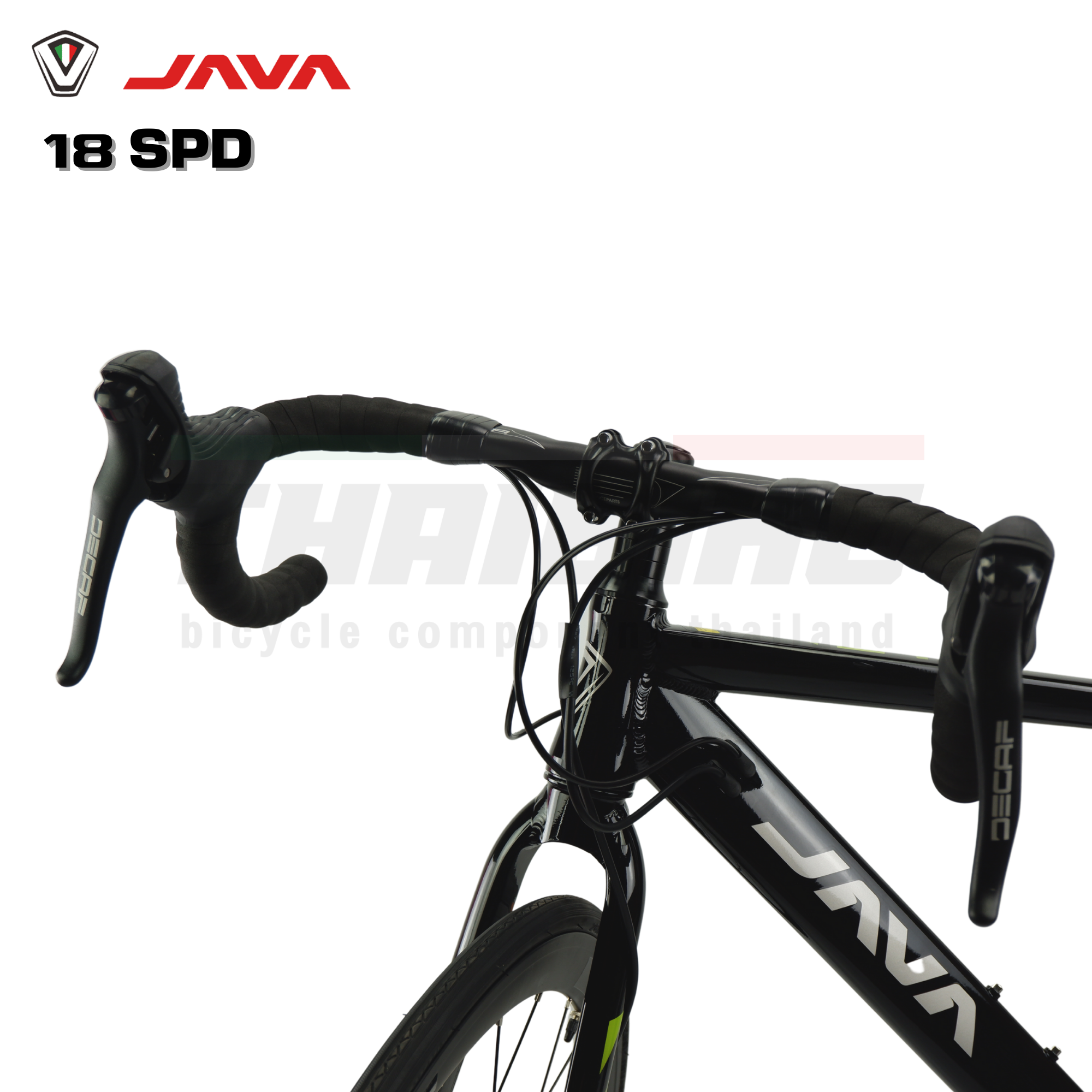 จักรยานเสือหมอบอลูมิเนียมดิสก์เบรค JAVA VELOCE 3D 18 สปีด