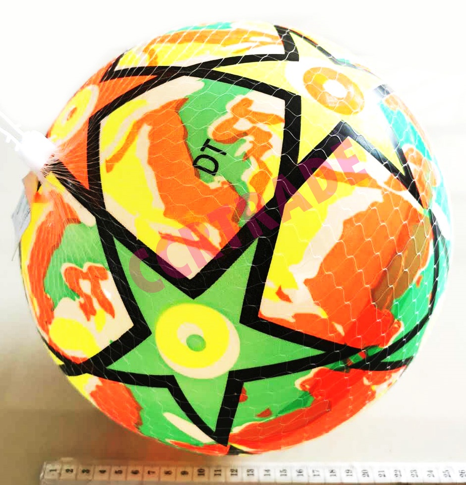 บอลสีสะท้อนคละลาย ถุงตาข่าย 24 ซม.(มีมอก.)