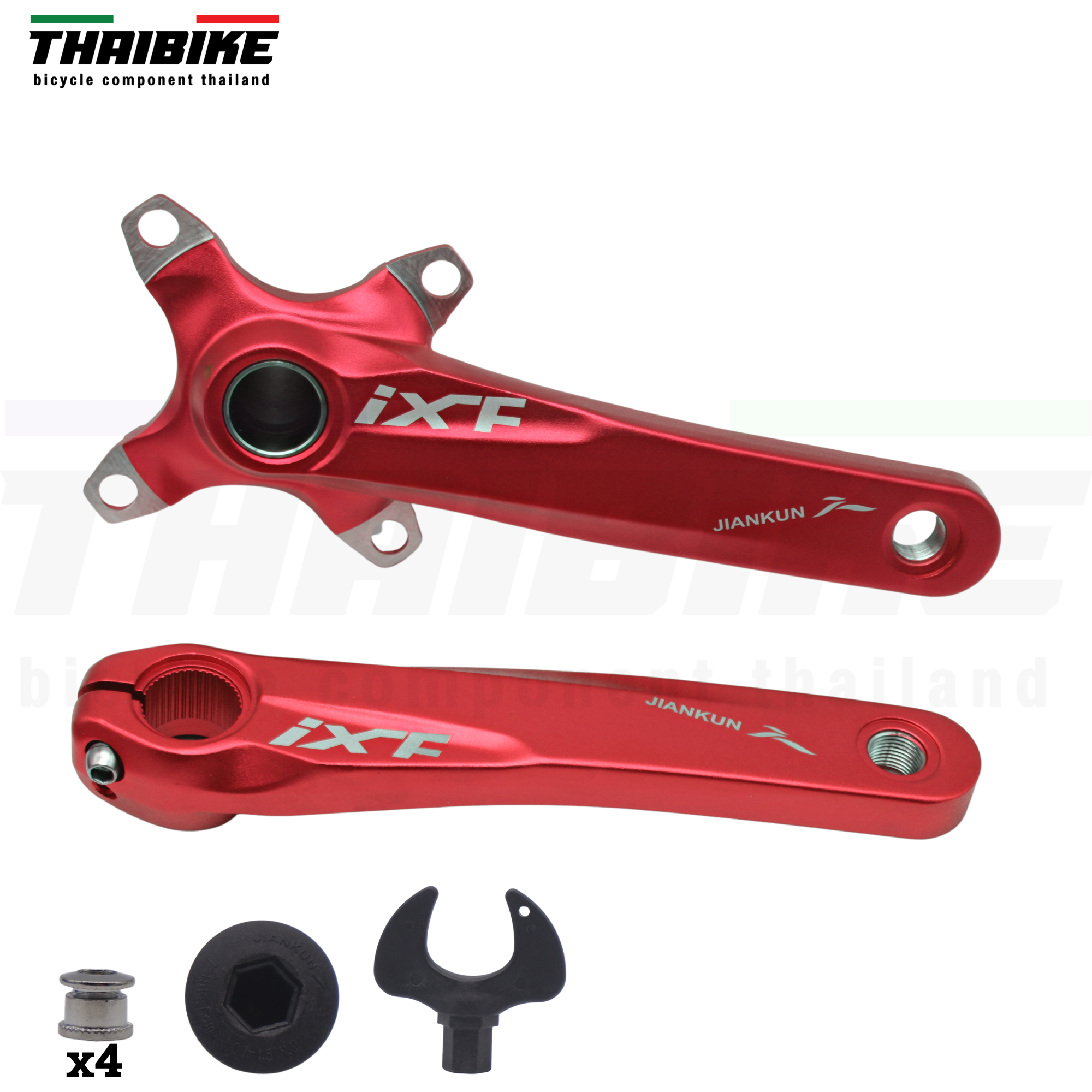 ชุดขาจานจักรยานเสือภูเขา IXF JIANKUN 104BCD ขายาว 170มม ไม่รวมกะโหลก
