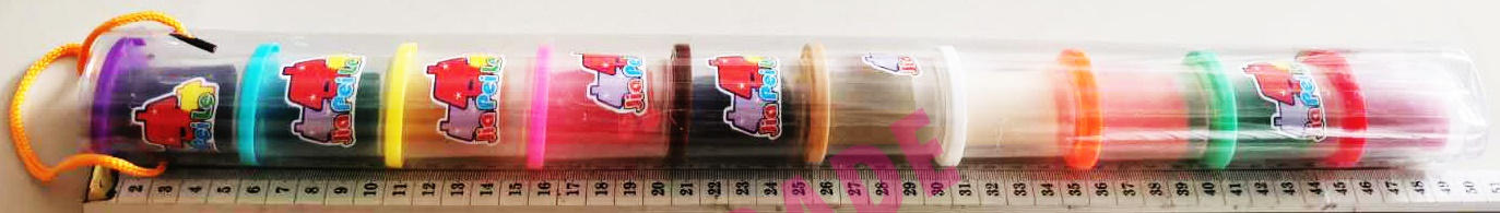 แป้งโด 10 กระปุกหลอด คละสี 49 ซม.