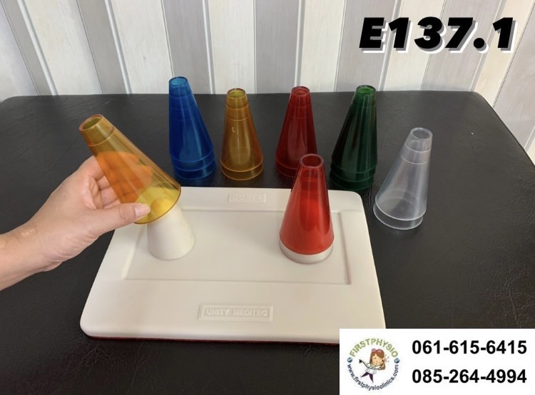 กรวยฝึกจับอะคริลิค/กรวยฝึกมืออะคริลิค/STACKING CONES ชุด 15 ชิ้น/E137.1
